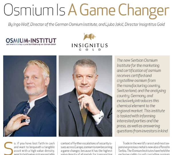 CORD nov 2022 Osmium is a game changer Ingo Wolf Interview